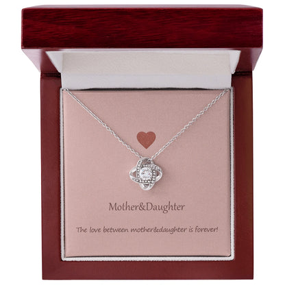 "To My Mom" - Love Knot Necklace | Forever Mother Daughter Love
