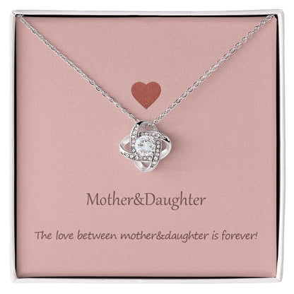 "To My Mom" - Love Knot Necklace | Forever Mother Daughter Love