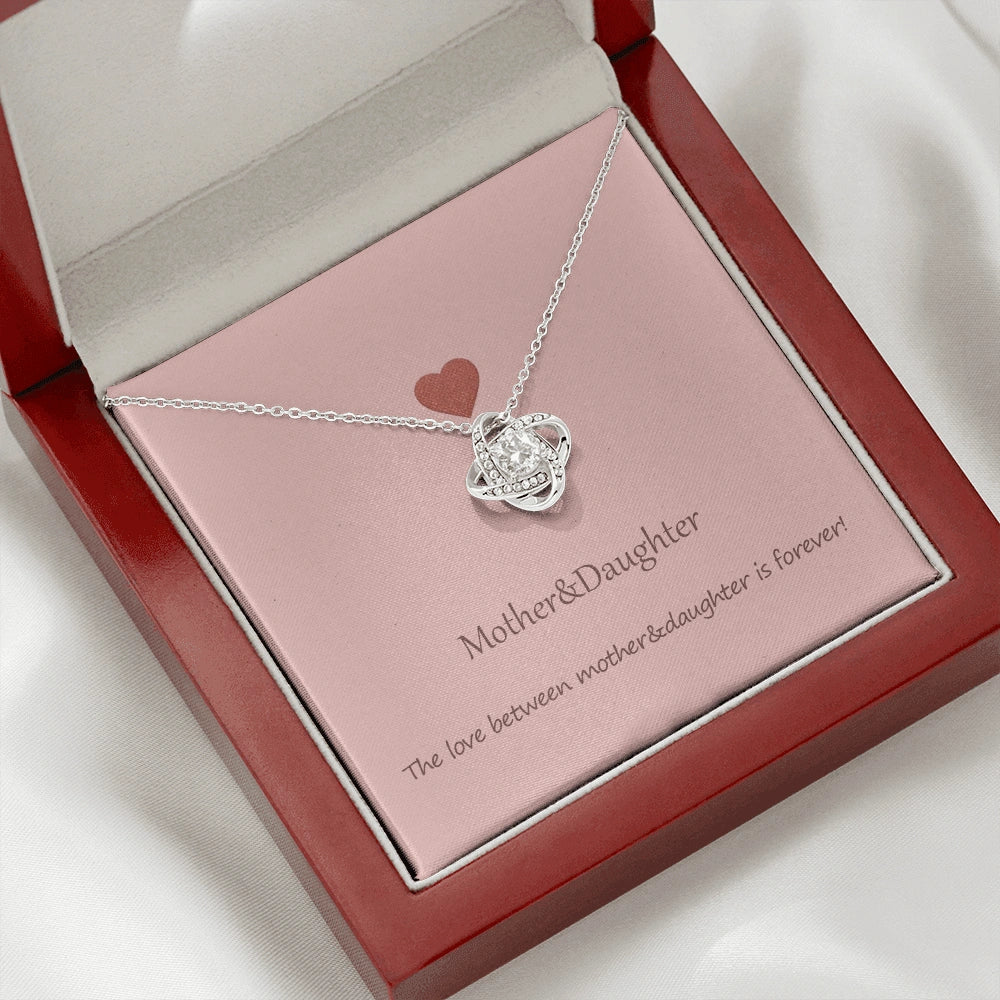 "To My Mom" - Love Knot Necklace | Forever Mother Daughter Love