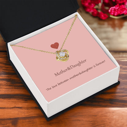 "To My Mom" - Love Knot Necklace | Forever Mother Daughter Love