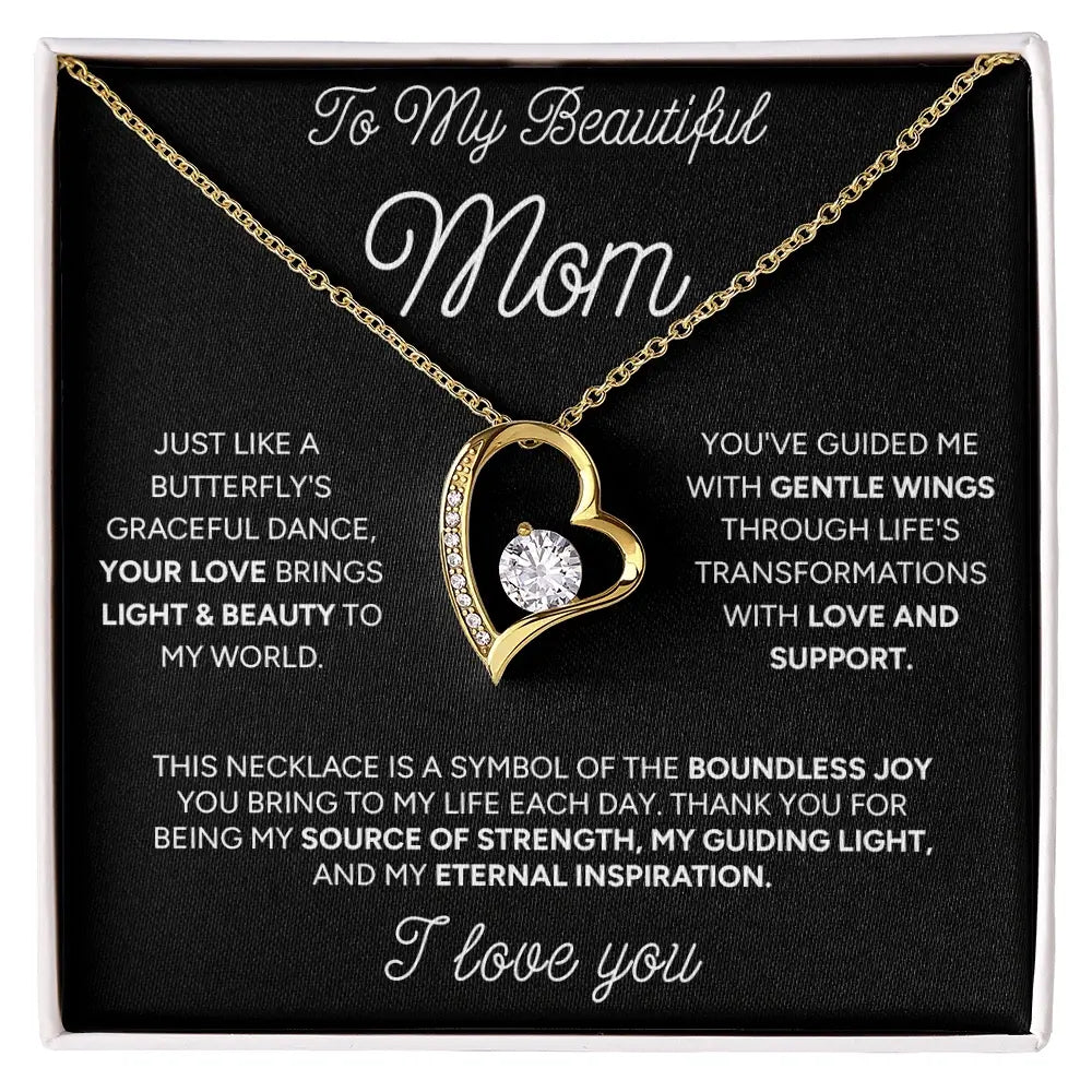 "To My Beautiful Mom" - Forever Love Necklace | My Guiding Light