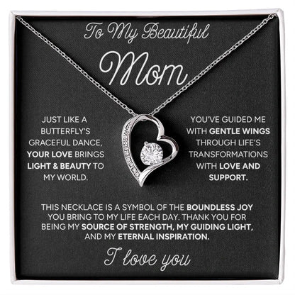 "To My Beautiful Mom" - Forever Love Necklace | My Guiding Light