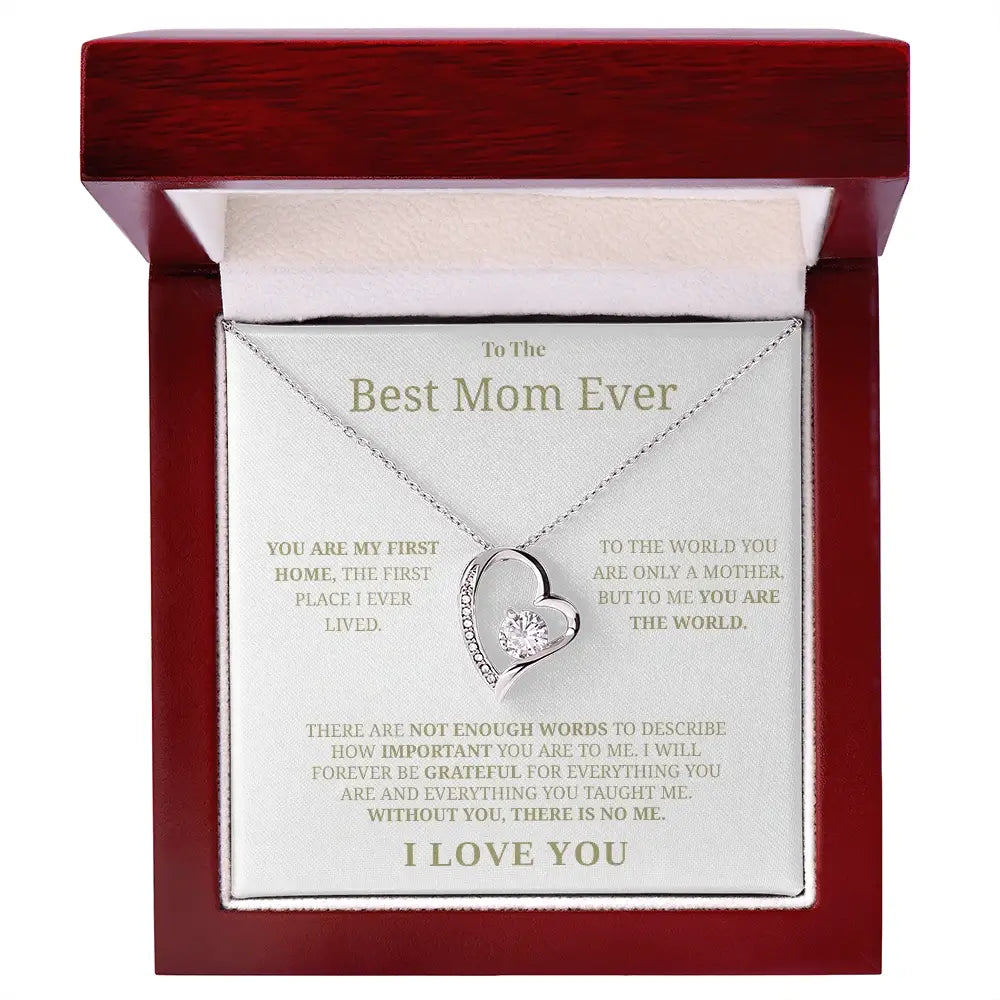 "To The Best Mom Ever" - Forever Love Necklace | Forever Grateful