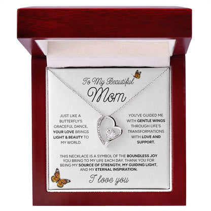 "To My Beautiful Mom" - Forever Love Necklace | Eternal Inspiration