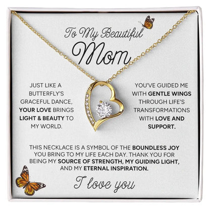"To My Beautiful Mom" - Forever Love Necklace | Eternal Inspiration