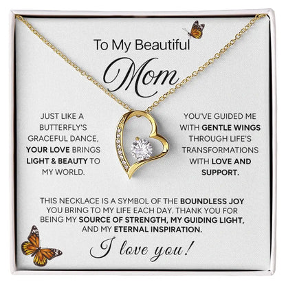 "To The Best Mom Ever" - Forever Love Necklace | Source Of Strength