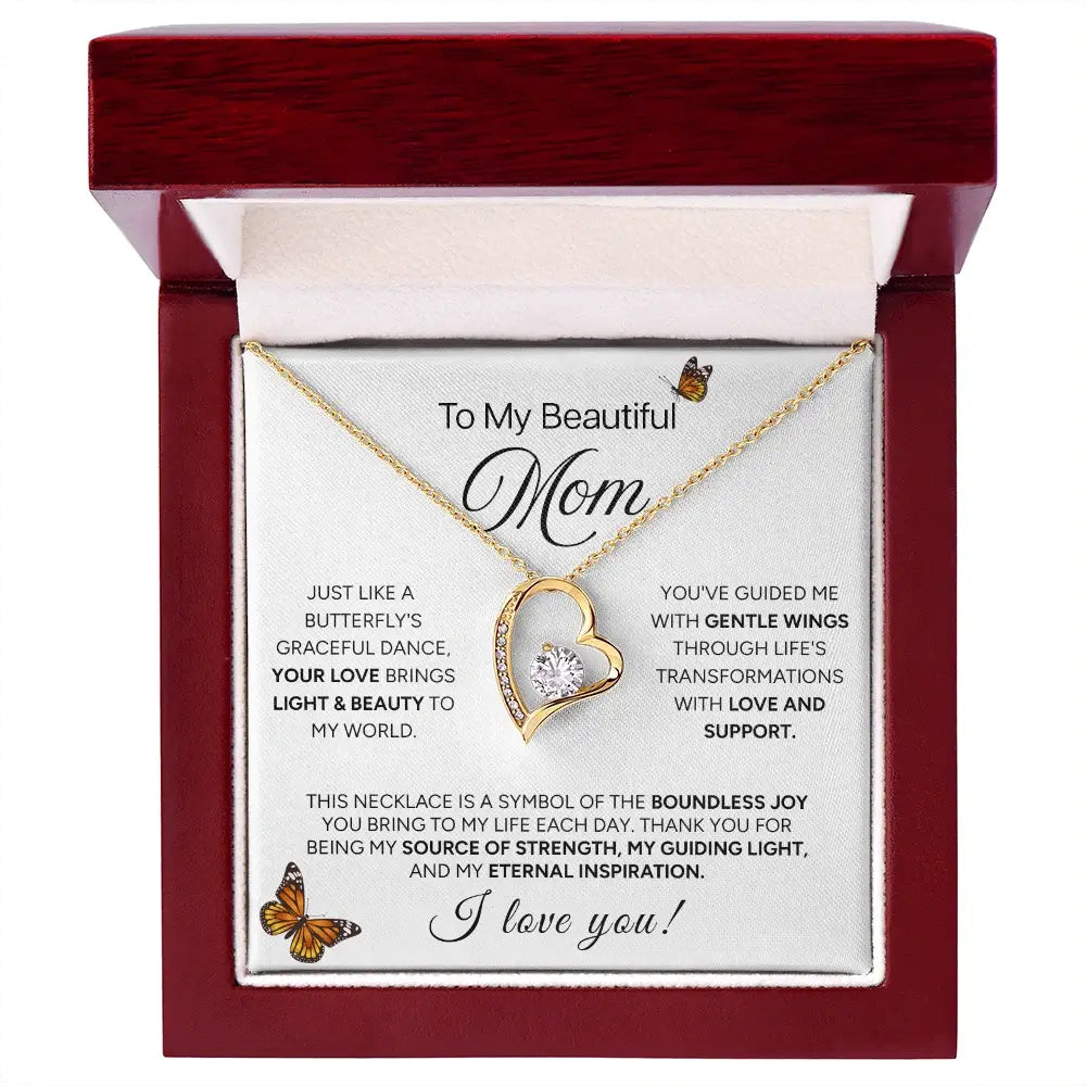 "To The Best Mom Ever" - Forever Love Necklace | Source Of Strength