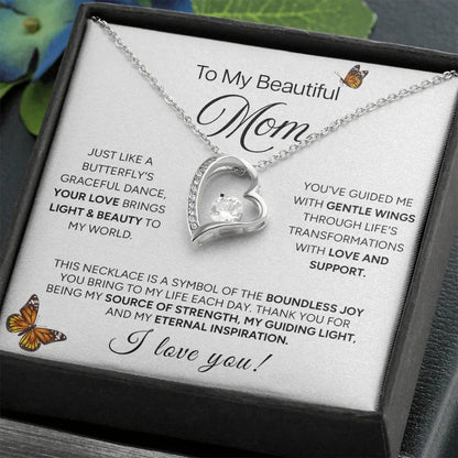 "To The Best Mom Ever" - Forever Love Necklace | Source Of Strength