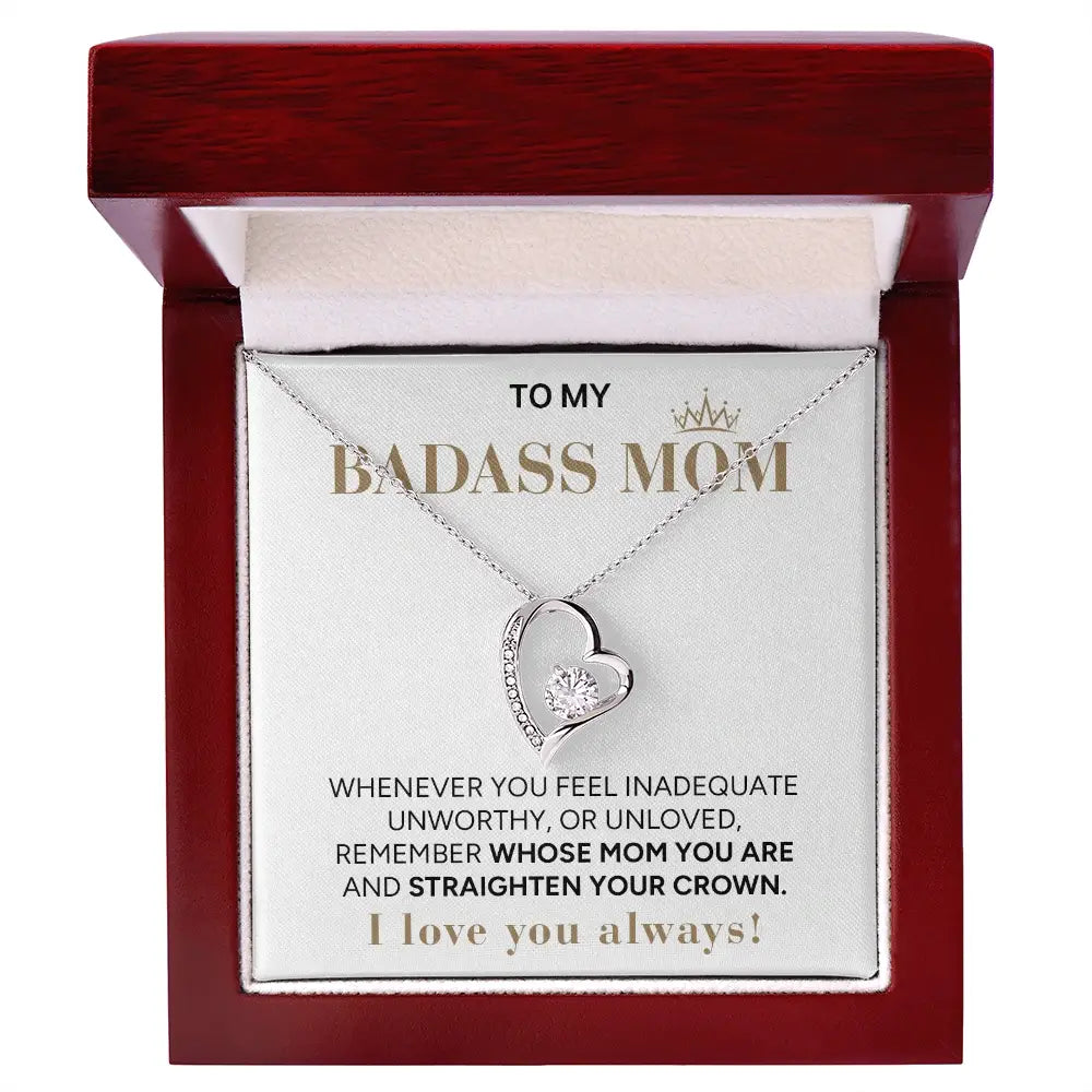 "To My Badass Mom" - Forever Love Necklace | My Badass Queen