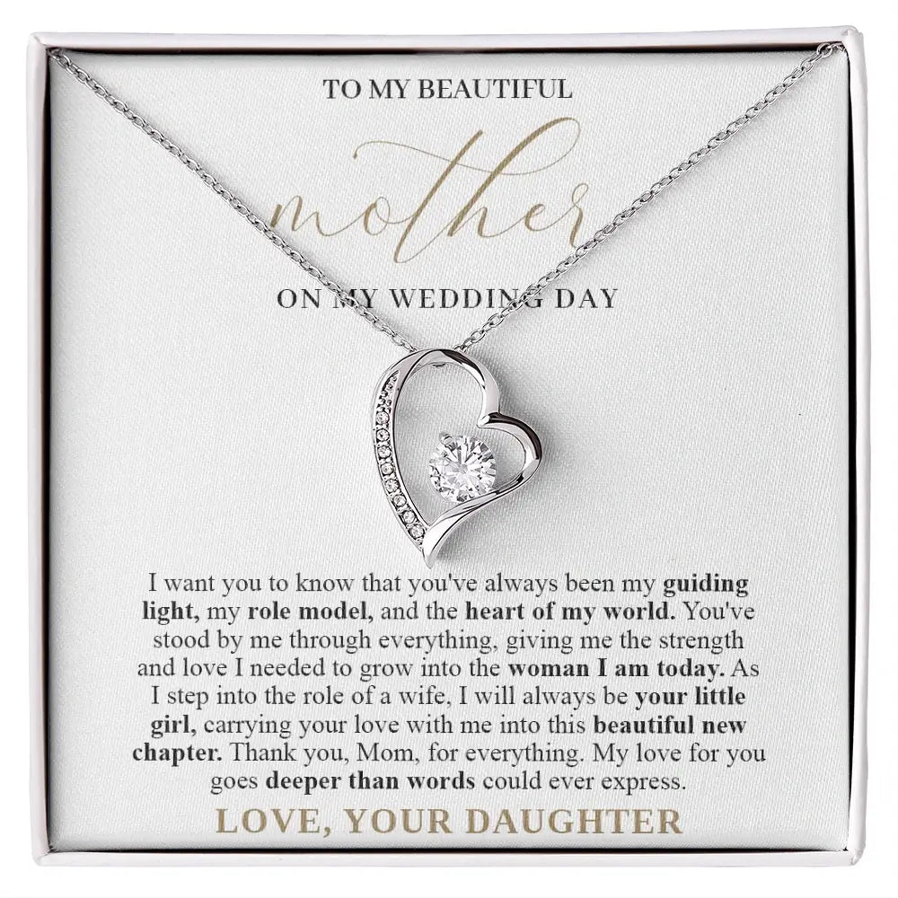 "To My Mom" - Forever Love Necklace | On My Wedding Day