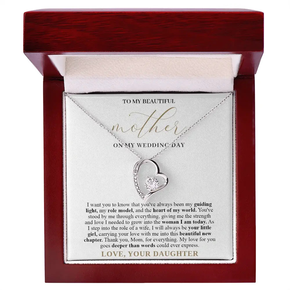 "To My Mom" - Forever Love Necklace | On My Wedding Day