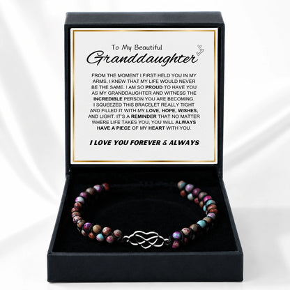 "To My Granddaughter" - Eternal Love Bracelet Gift Set | Piece Of My Heart