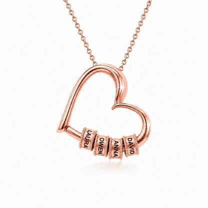 "To My Wife" - Personalized Heart Pendant Necklace | Heart Of The Family
