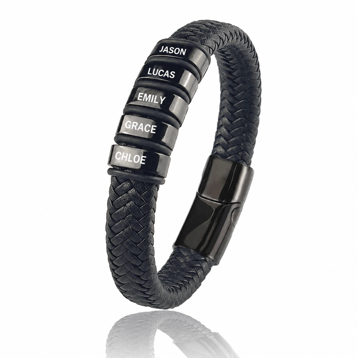 "To the Best Dad in the World" - Personalized Leather Style Bracelet | Holds Us Together
