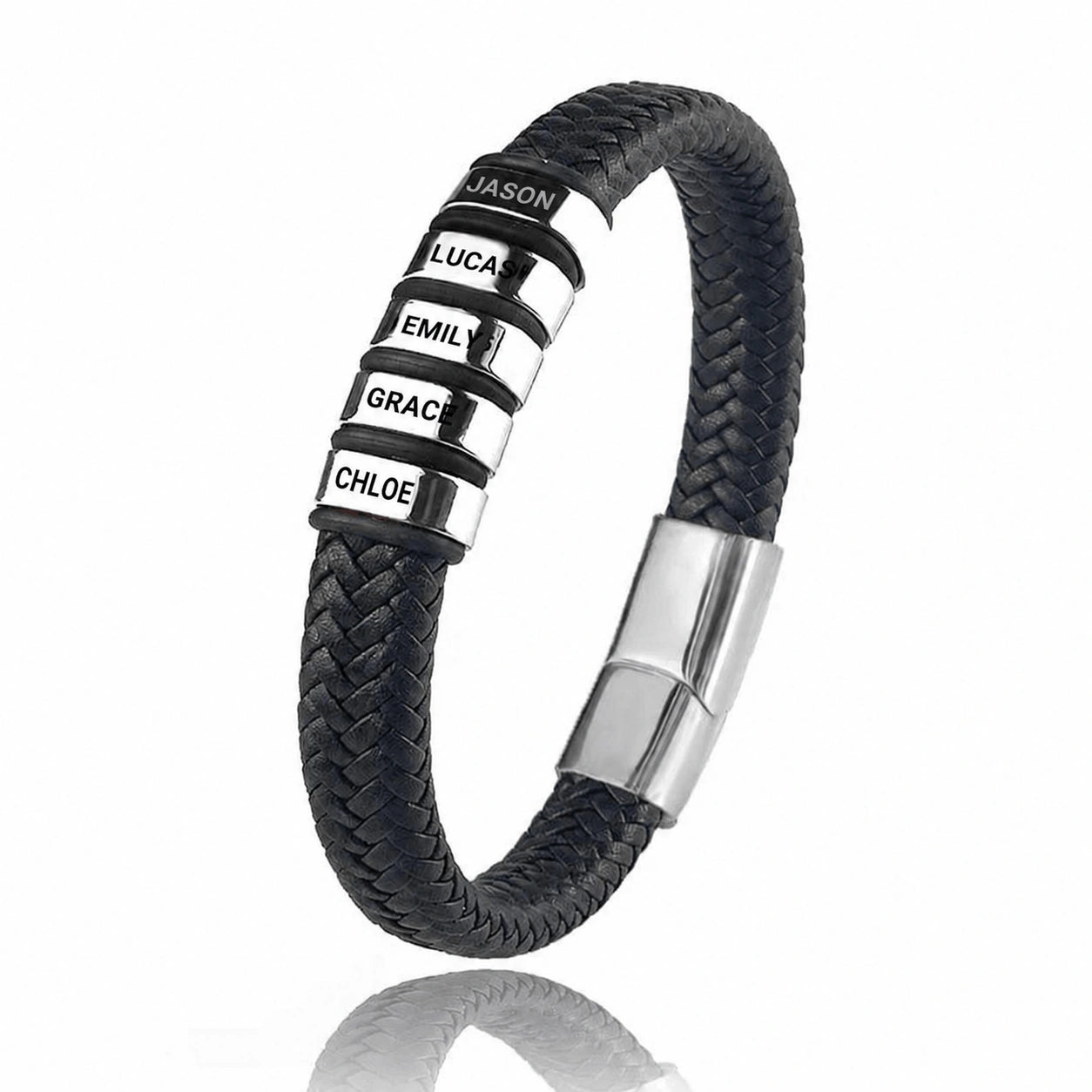 "To the Best Dad in the World" - Personalized Leather Style Bracelet | Holds Us Together