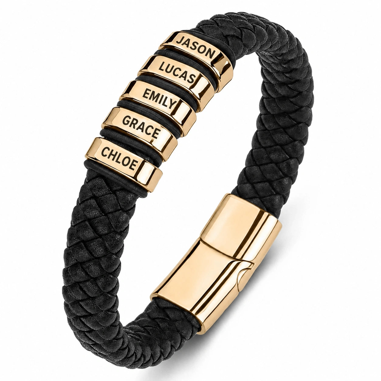 "To the Best Dad in the World" - Personalized Leather Style Bracelet | Holds Us Together