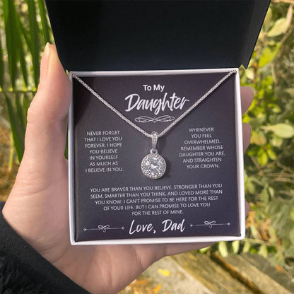 To My Daughter - The Eternal Hope Necklace | A Meaningful Gift for Your Daughter from Dad
