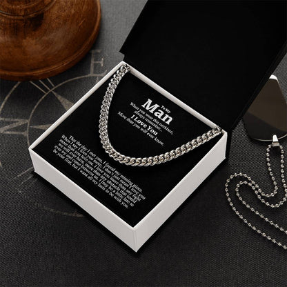 "To My Man" - Cuban Link Chain Necklace | All My Lasts