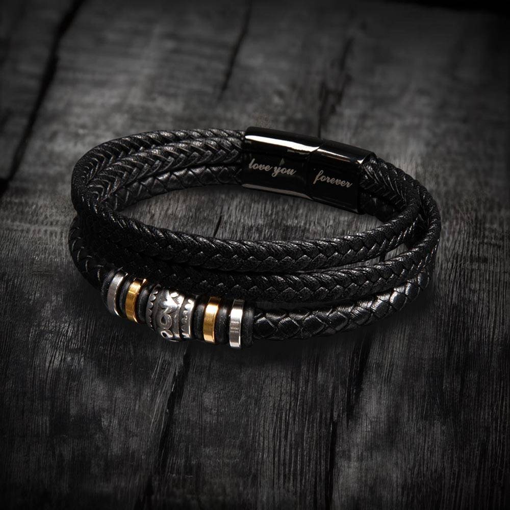To My Son - The "Love You Forever" Men's Bracelet Gift Set