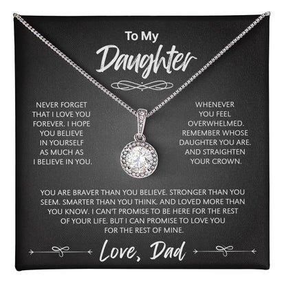 To My Daughter - The Eternal Hope Necklace | A Meaningful Gift for Your Daughter from Dad