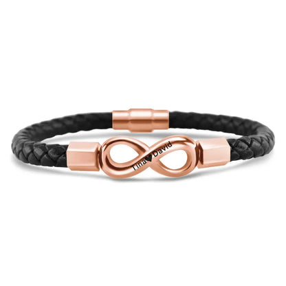 "To My Husband" - Infinity Personalized Bracelet | My Safe Haven