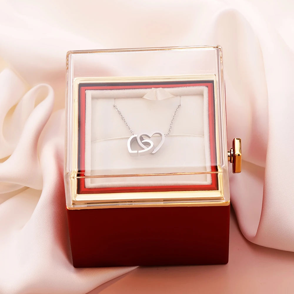 The "Spin of Love"™ Interlocking Hearts & Eternal Rose Gift Set