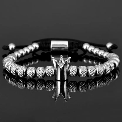 "To My Man" - "Straighten Your Crown" Beaded Bracelet | Whose King You Are