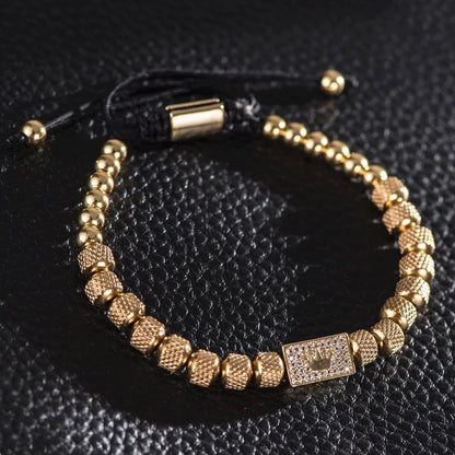 "To My Man" - "Straighten Your Crown" Beaded Bracelet | Whose King You Are