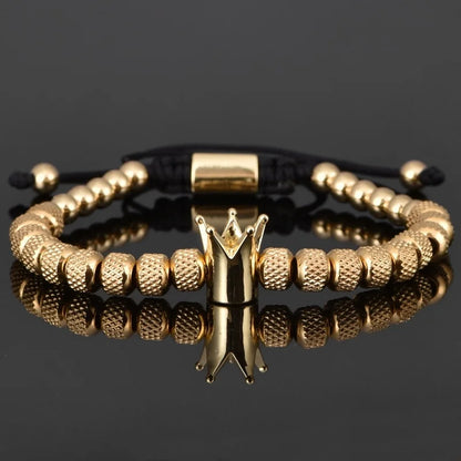 "To My Man" - "Straighten Your Crown" Beaded Bracelet | Whose King You Are