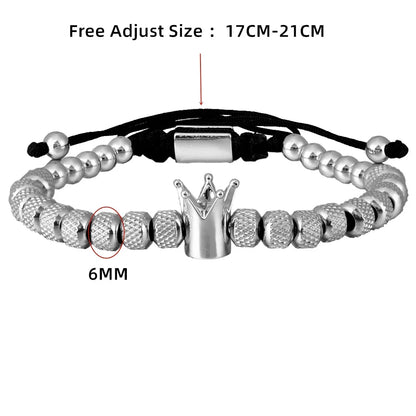 "To My Man" - "Straighten Your Crown" Beaded Bracelet | Whose King You Are