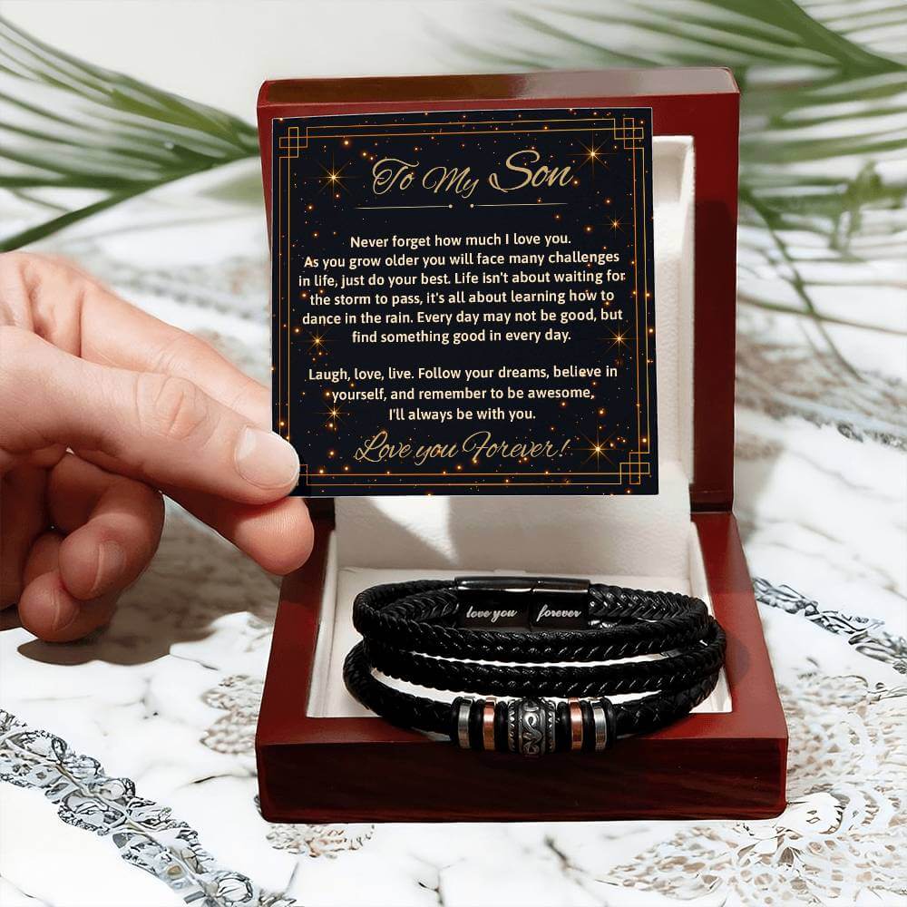To My Son - Love You Forever Bracelet | Dance In The Rain