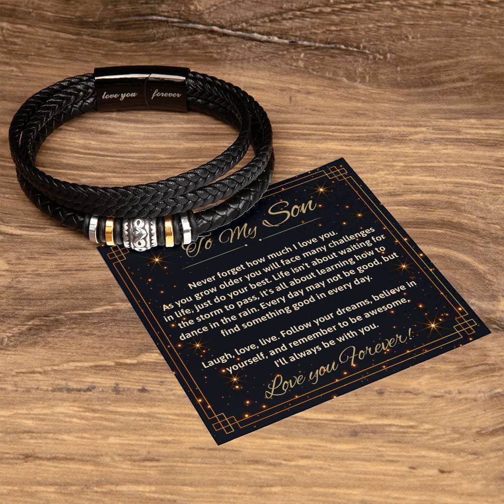 To My Son - Love You Forever Bracelet | Dance In The Rain