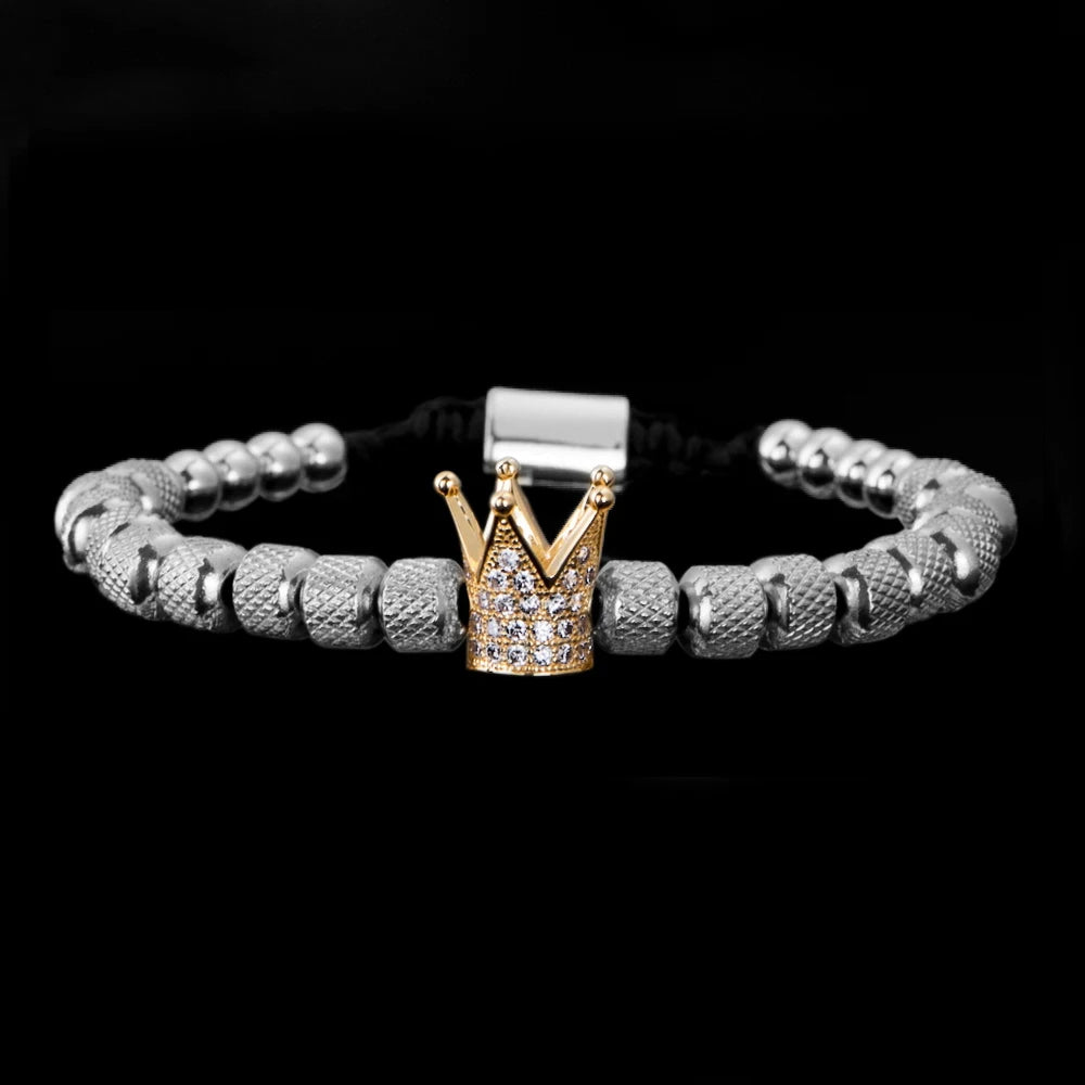 "To My Man" - "Straighten Your Crown" Beaded Bracelet | Whose King You Are