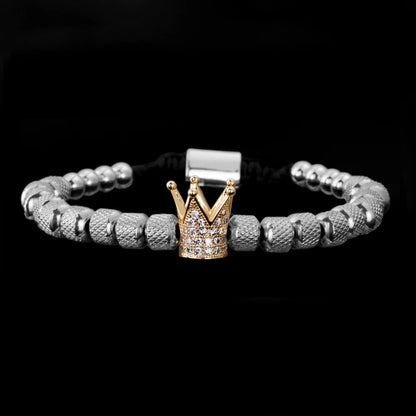 "To My Man" - "Straighten Your Crown" Beaded Bracelet | Whose King You Are