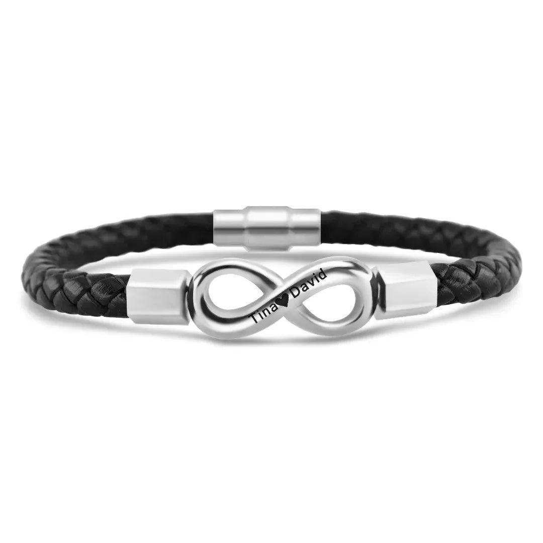 "To My Husband" - Infinity Personalized Bracelet