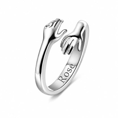 Couple's Hug Ring - Matching Embrace Set | Held Close Always