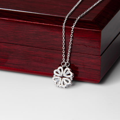 "To My Daughter" - Magnetic Hearts Necklace | Straighten Your Crown