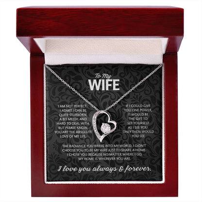 "To My Wife" - Forever Love Necklace | My Only Love