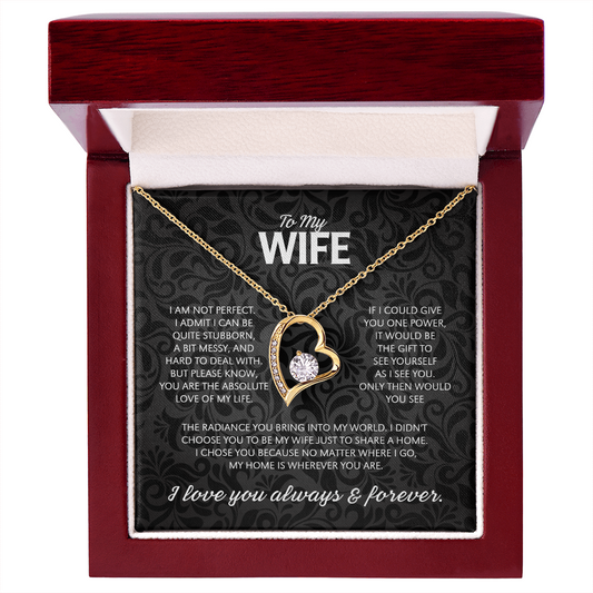 "To My Wife" - Forever Love Necklace | My Only Love