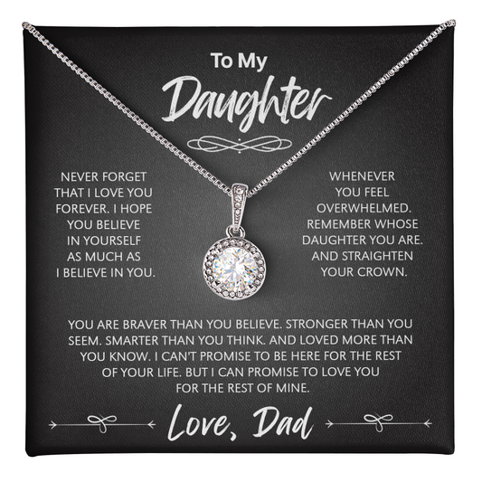 To My Daughter - The Eternal Hope Necklace | A Meaningful Gift for Your Daughter from Dad