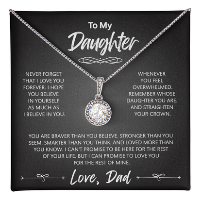 To My Daughter - The Eternal Hope Necklace | A Meaningful Gift for Your Daughter from Dad