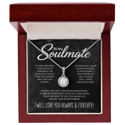 "To My Soulmate" - Eternal Hope Necklace | A Timeless Gift for Your Forever Person