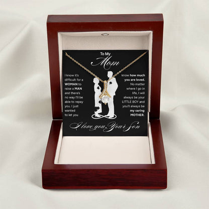 "To My Mom" - Alluring Beauty Necklace | Mother's True Strength