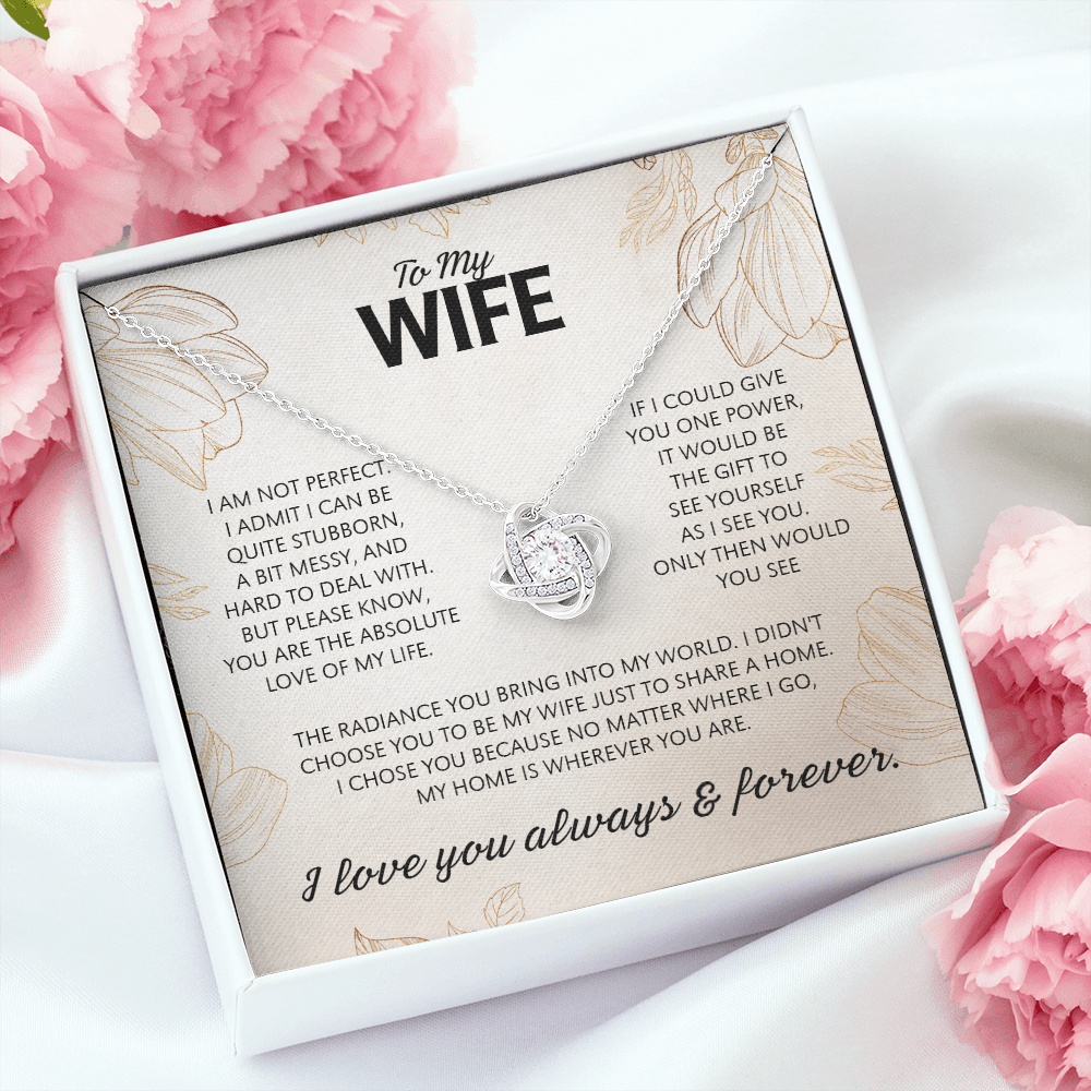 "To My Wife" - Love Knot Necklace | Always Yours