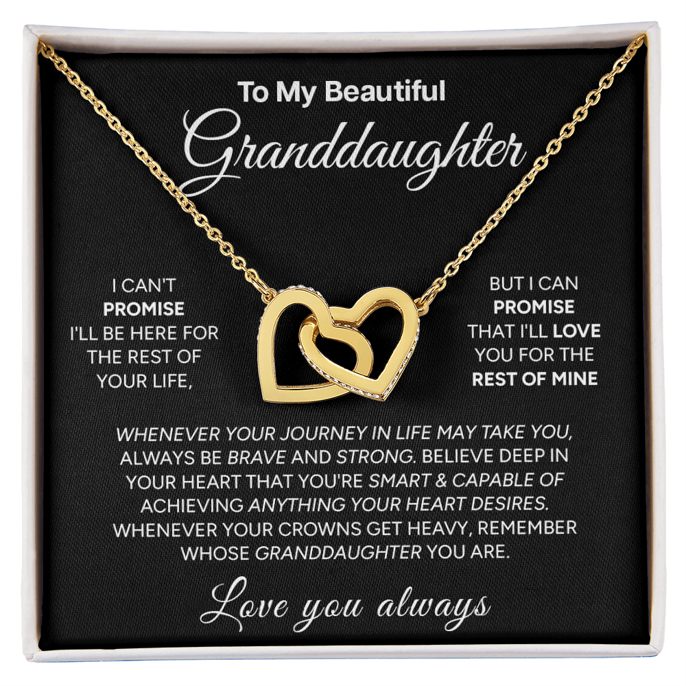 "To My Beautiful Granddaughter" – Interlocking Hearts Necklace | Love & Light