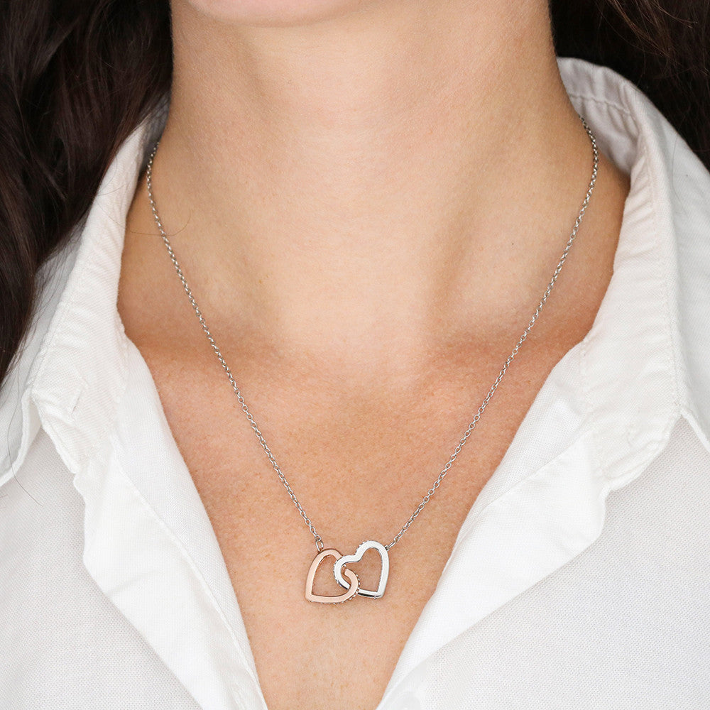 "To My Beautiful Granddaughter" – Interlocking Hearts Necklace | Love & Light