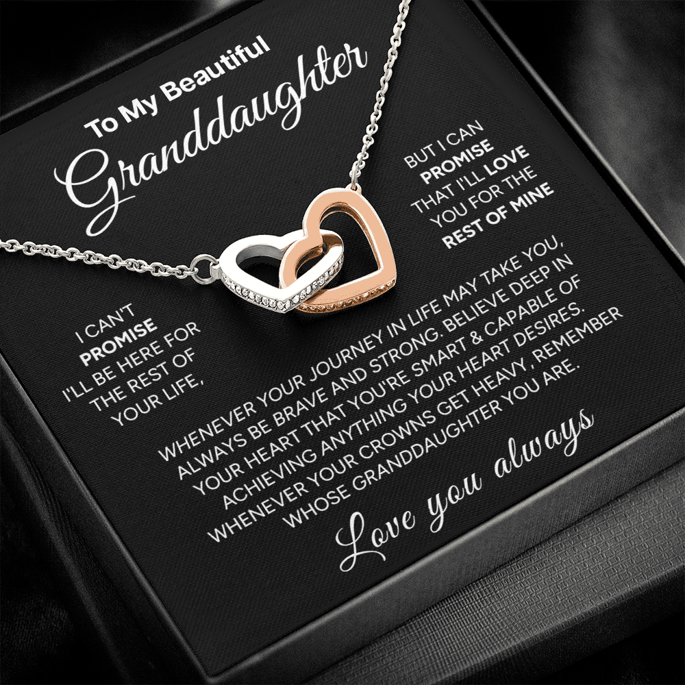 "To My Beautiful Granddaughter" – Interlocking Hearts Necklace | Love & Light