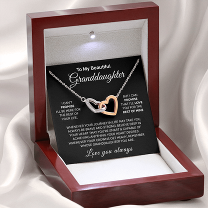 "To My Beautiful Granddaughter" – Interlocking Hearts Necklace | Love & Light