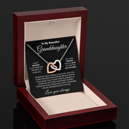 "To My Beautiful Granddaughter" – Interlocking Hearts Necklace | Love & Light