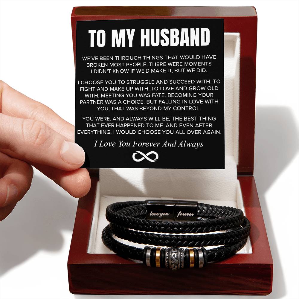 "To My Husband" - Love You Forever Bracelet | Always Choose You